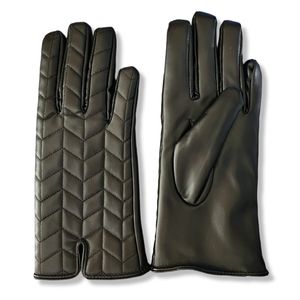 NWOT BLACK faux leather Gloves